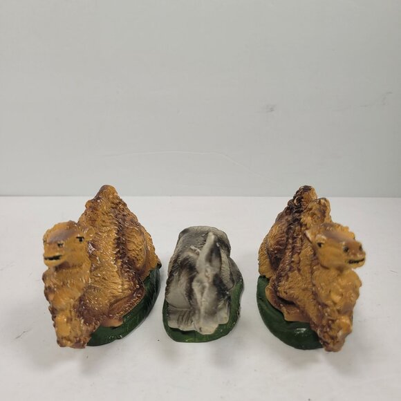 Vintage Italy Chalkware Nativity Set 1950's Replacement Figures Painted Set of 3 - Picture 4 of 10